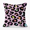 Warren Reed - Designer Pink Leopard Print Cushions 60cm x 60cm
