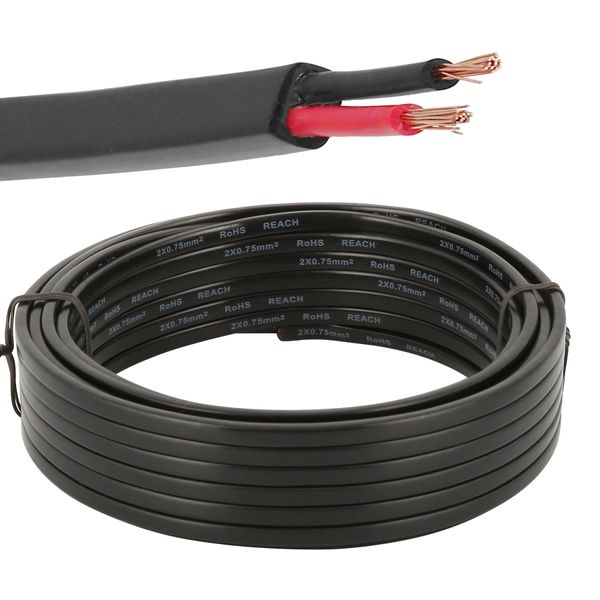 ETUKER 2 Pin Trailer Cable 10M 2x0.75mm² Trailer Cable 2Core Automotive Wire Cable
