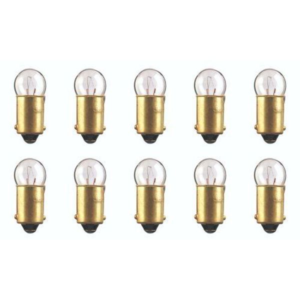 10x 1445 Miniature Light Bulb Automotive Car Trunk RV Lamp 12v G-3.5 BA9S Lot