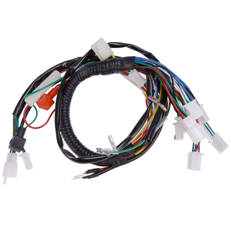 Anxingo Electric Start Wire Loom Wiring Harness Quad Complete Harness