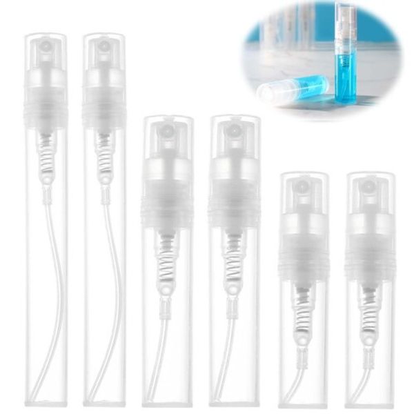 PAVIKE Perfume Bottle Test Tube Refill Set Milliliter Spray Water Bottle Glass Spray Bottle Research Portable Container Portable Transparent