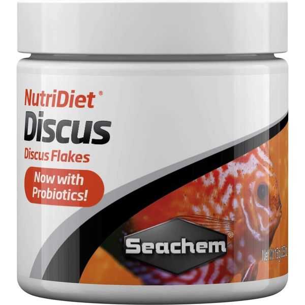 Seachem NutriDiet Discus Flakes - Fortified Ornamental Fish Food Supplement 500g