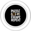 Puzzle Solve Escape Repeat Escape Room Game PopSockets PopGrip for MagSafe
