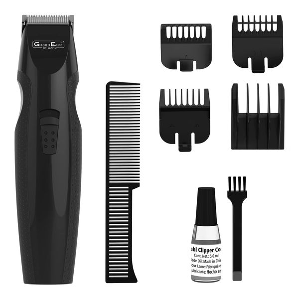 GroomEase by Wahl Battery Stubble and Beard Trimmer, Cordless Grooming Tools for Men, Facial Hair Trimmers, Battery Operation, Cordless, Ideal for Gym and Travel