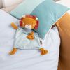 sigikid 39771 Cuddly Blanket Animal Character Lion Blue/Orange