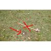 Low Profile Survey Marker - Property Boundary Marker - PLAIN COLOR - 5-Pack