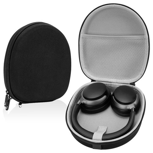Linkidea Headphones Carrying Case Compatible with Bose QC Ultra/45/35 II, 700, AE2w, SoundLink, SoundTrue, Protective Hard Shell Travel Bag with Cable, Charger Storage (Black)