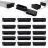 Zaky Rectangle Plastic End Caps 70 x 20 mm Rectangle Tube Insert Plugs Pipe Blanking End Caps 20 pcs