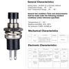 Clyxgs Momentary Push Button Switch，SPST Normal Open NO Switch 2 Pin Mini Micro 1A 250V AC Black +Red Cap 30 PCS