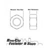 (1) 3/8-24 Grade 8 Left Hand / Reverse Thread Nut 3/8x24 Nut Fine Thread