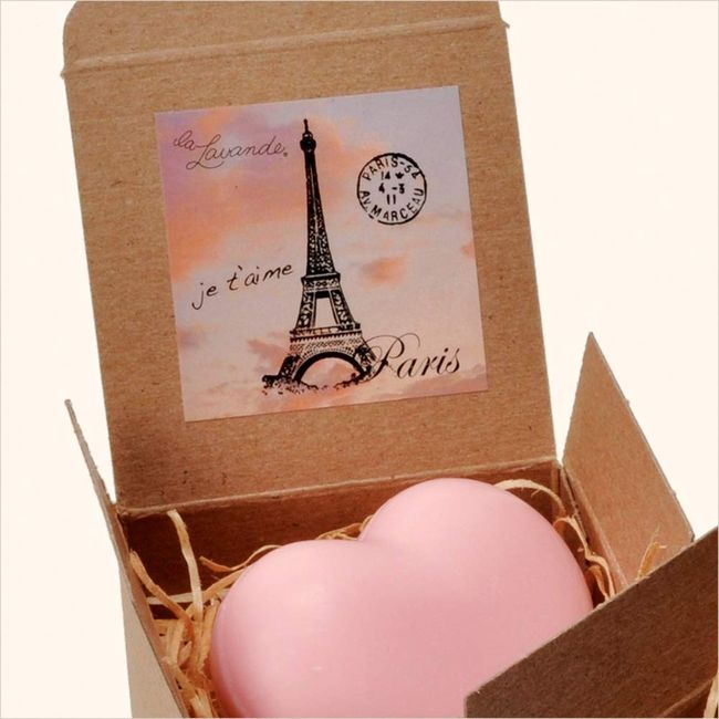 Heart Shaped Soap - Tea Rose Fragrance - Made in Provence