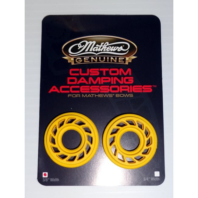 Genuine Mathews Solocam Archery 3/8" Rubber HDS Damper Yellow