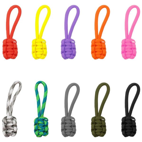 Vanyibro 10 Pieces Zipper Pulls,Universal Nylon Cord Extension Zipper Tabs for Suitcase, Backpacks, Jackets, and More