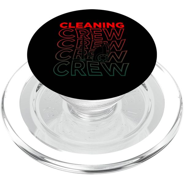 Fun Vacuum Cleaner Cleaning Crew PopSockets PopGrip for MagSafe