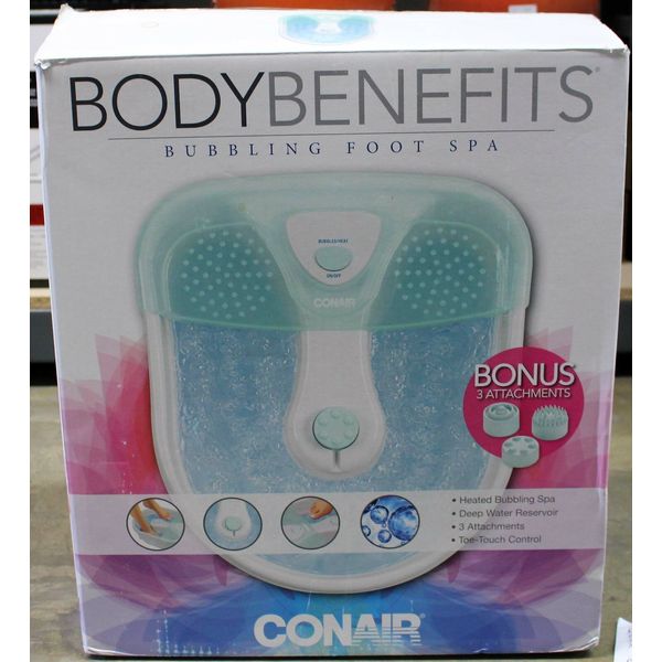 Conair Body Benefits Bubbling Foot Spa (See Description)