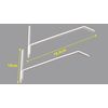 Energy Saving Universal Radiator Shelf Brackets (Two Pairs)