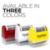 ExtraMark Identity Theft Protection Blockout Stamp - Roller Stamp with Two Replacement Ink Tubes - Yellow Unit