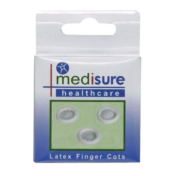 MediSure Latex Finger Cots (12 Assorted Sizes)