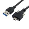 Cablecc USB 3.1 Type-C Dual Screw Lock Standard USB 3.0 Data Cable 1.2m Panel Mount Type