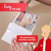Self-Adhesive Laminating Sheets 6x9 Inches Clear Yellowing Resistant 100 Pack