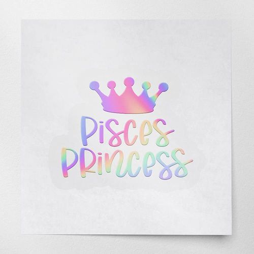 Decal Stickers of Pisces Princess Crown (Hologram) (Set of 2) Luxury Weatherproof Vinyl Decal Stickers for Laptop Desktop Smartphone Car Dirt Bike Wall Room Mason Jar Bathtub - ANDVER1e80833HO