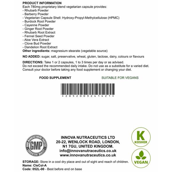CleCol-A. Herbal Colon Cleanser.