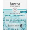 lavera solid shower 2 in 1 basis sensitiv Hydro Feeling - with organic aloe vera and plant keratin - cleans without drying out - 3x more productive than liquid shower gel - natural cosmetics - 50g