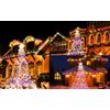 Outdoor Christmas Decorations Star Light, 12 ft Waterfall Tree Lights + Remote