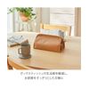 Nissen 2-Way Tissue Case, Hangs on Hooks, Leather, Storage, Gray Y