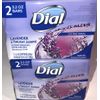 Same Bus Day Ship Dial Lavender Antibacterial Deodorant Soap 2ea 2ct Pk(4 Bars)