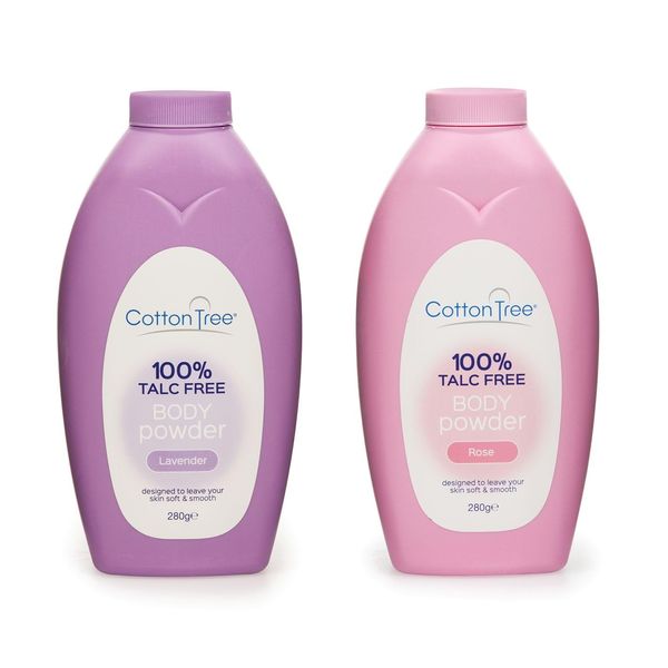 Body Powder 100% Talc Free Leaves Your Skin Soft and Smooth Rose (280g) and Lavender (280g), Combo Pack