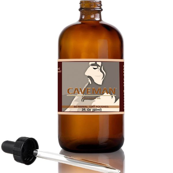 Hand Crafted Caveman® Beard Oil Conditioner Handmade Bay Rum 2oz