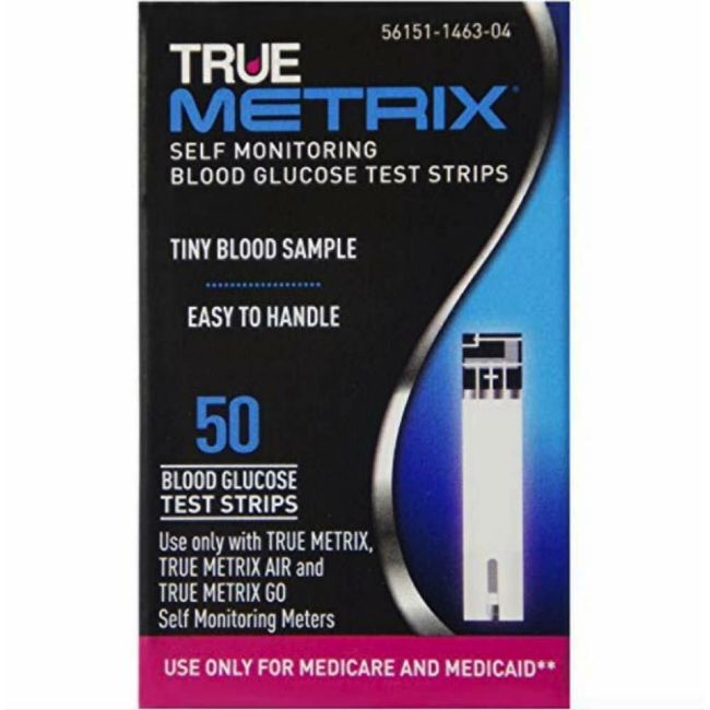 TRUEMetrix Blood Glucose Monitoring Test Strips (50 count)