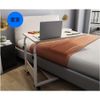 Bedside Tableside Table Computer Bed Slide Desk Nursing Table Nursing Bracket Mobile Multipurpose Auxiliary Table with Wheels Lazy Adjustable Elevating Movable Bedside Tableside Small Table (White - Right, 60*40cm)