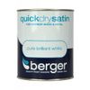 Berger JNS_433443 Quick Dry Satin 750ml Brilliant White, Plastic