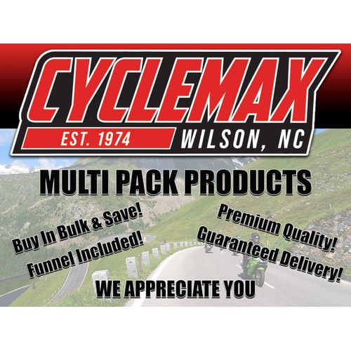 Cyclemax Three Pack compatible with Yamaha Performance Power Trim & Tilt Fluid ACC-PWRTR-MF-32 Contains Three Quarts and a Funnel