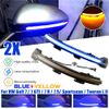 MKptopia LED Dynamic Indicator Light, Rear View Mirror Cove Compatible with V-W GOLF 7 (Yellow+Blue)