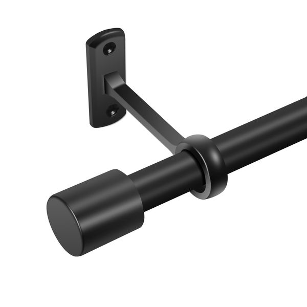 Extra Long Curtain Rods for Windows 120 to 240 Inches, Adjustable 1 Inch Blac...