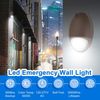 12W LED Emergency Wall Pack Light with Battery Backup Photocell Sensor, Self Tes