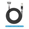 DTECH USB to TTL Adapter 3.3V 4 Pin USB to UART Debug Cable Prolific Chip LED Indicators PL2303 IC Serial Converter Output 3.3 Volt for Windows 11 10 8 7 XP MAC Linux Easy Debugging Programming (1.0M)