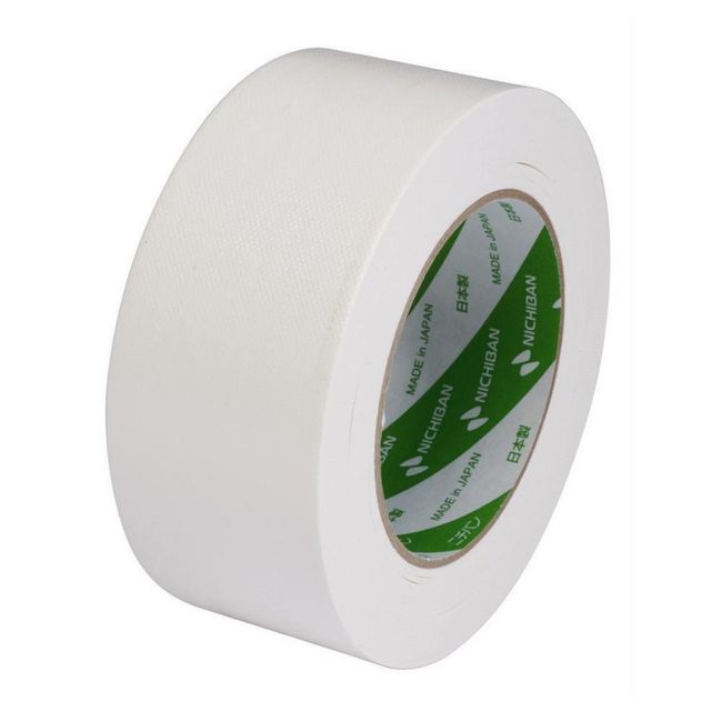 Nichiban Cloth Tape 2 inches x 82 ft (50 mm x 25 m) Roll, White