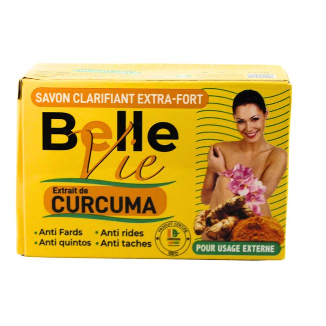 belle vie Savon extrait de curcuma