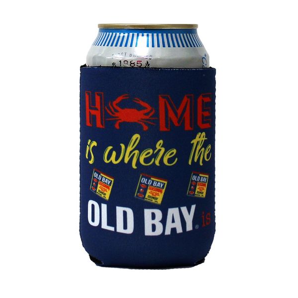 Home Is Where The OLD BAY Is (Navy) / Can Cooler - 1 / Blue