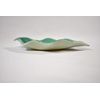 Handmade Stoneware Hydrangea Leaf Dish Set In Blue, Light Green & Purple