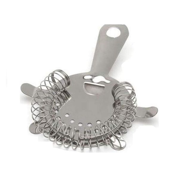 4 Prong Stainless Steel Cocktail Hawthorn Bar Strainer