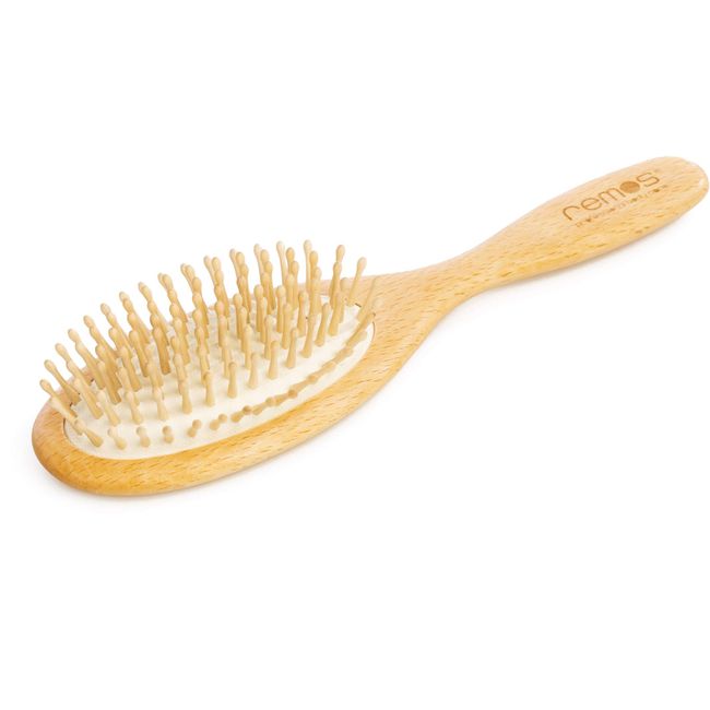 REMOS Pneumatic hairbrush wide with beechwood bristles - full hair