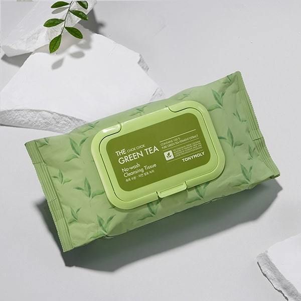 Tony Moly The Chok Chok Green Tea No-Wash Cleansing Tissue 100 sheets + 100 sheets