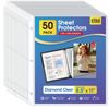 Sheet Protectors 8.5 x 11 inch, Clear Page Protector for 3 Ring Binder, Plast...