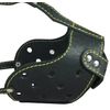 Real Leather Cage Basket Secure Dog Muzzle - Rottweiler, (Circumference 14.7", Snout Length 3.5")
