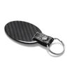Cadillac Logo Carbon Fiber Oval Shape Key Chain